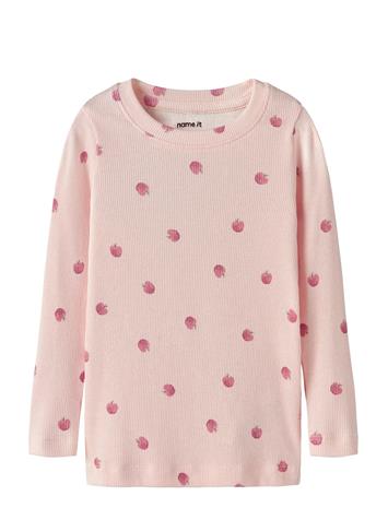 name it Nmffoapple Ls Xsl Top - Pink - 116
