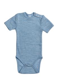 Smallstuff Body Ss, Light Blue Melange Drop Needle, Merino Wool - Blue - 98