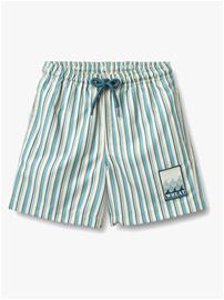 Wheat Hansi Badge Uimahousut, Aqua Stripe, 128