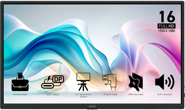 MSI PRO MP165 E6 (27"), näyttö