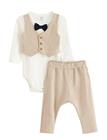 Lindex Set Body Vest Joggers - Beige - 86