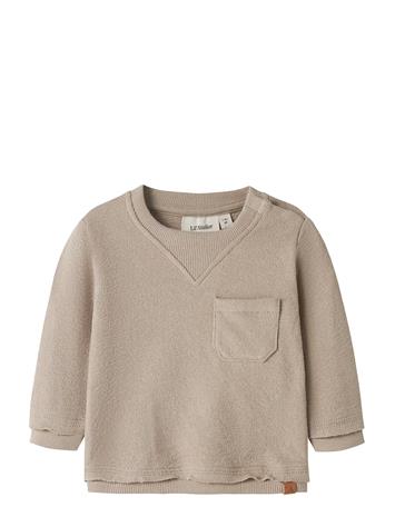 Lil'Atelier Nbmdias Ls Nr Sweat Lil - Beige - 86