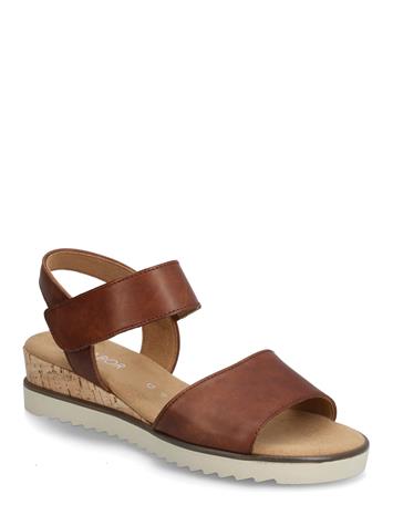 Gabor Wedge Sandal - Brown - 42