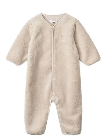 Liewood Bailey Baby Pile Jumpsuit - Cream - 92