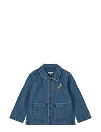 Liewood Kinsley Placement Denim Overshirt - Blue - 134