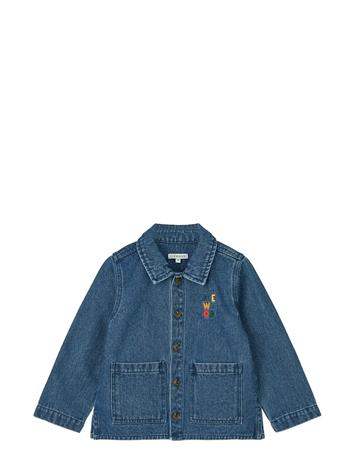 Liewood Kinsley Placement Denim Overshirt - Blue - 134