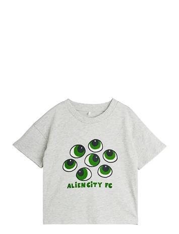Mini Rodini Eyes Sp Ss Tee - Grey - 140/146