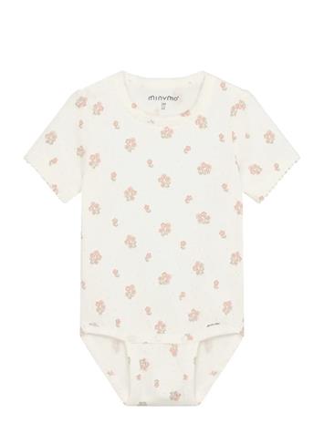 Minymo Body Ss Aop - Cream - 92
