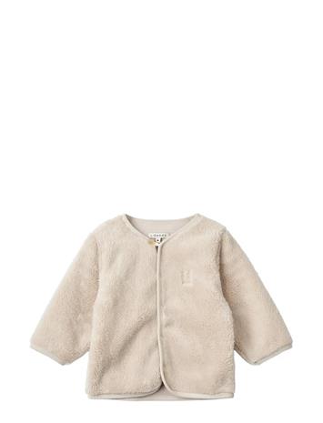 Liewood Benoit Baby Pile Jacket - Cream - 92