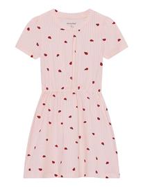 Minymo Dress Ss Aop - Pink - 128
