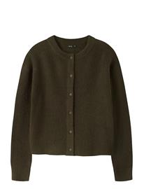 LMTD Nlfkleave Ls Short Knit Cardigan - Khaki green - 170-176