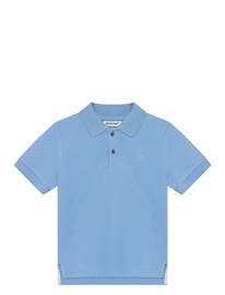 Minymo Polo T-Shirt Ss - Blue - 140