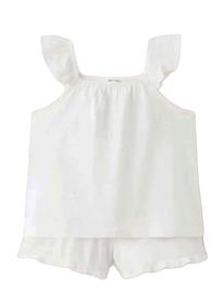 Mango Short Pyjama Set - White - 5-6