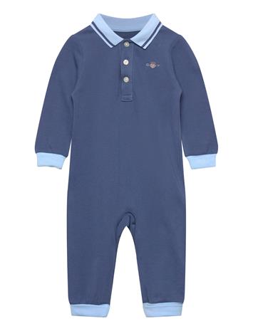 Gant Kids Polo Collar Romper - Blue - 98