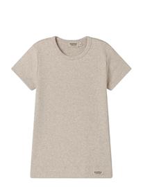 MarMar Copenhagen Plain Tee Ss - Beige - 128