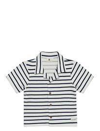 En Fant Shirt Sweat Stripe - Navy - 140