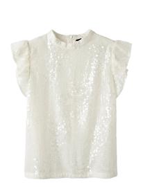 LMTD Nlfrisianna Sl Shirt - White - 170-176