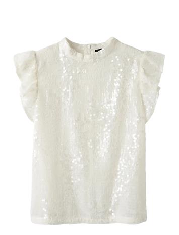 LMTD Nlfrisianna Sl Shirt - White - 170-176