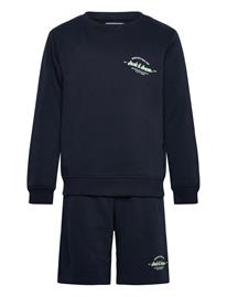 Jack & Jones Jjbrandon Sweatshirt/Shorts Set Mp Jnr - Navy - 176
