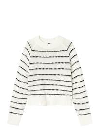 LMTD Nlfnagilo Ls O-Neck Knit - White - 170-176