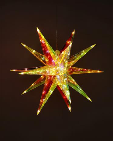 Värikäs LED-tähti 45 cm, Northlight