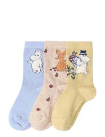 Lindex 3-Pack Moomin Socks - Blue - 31/33