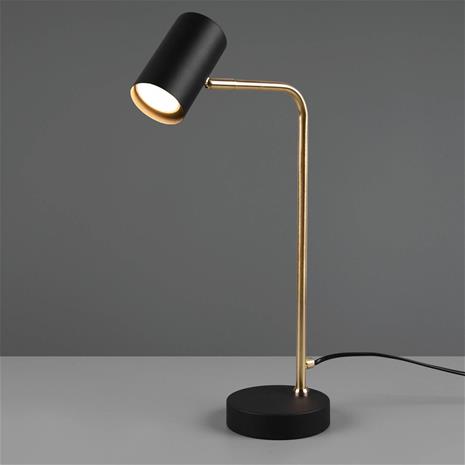 Trio Lighting Pöytävalaisin Marley messinki/musta