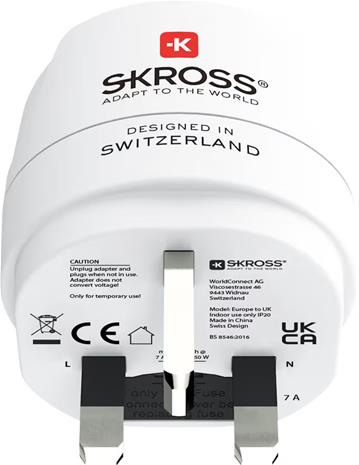 SKROSS Eurooppa-UK matka-adapteri