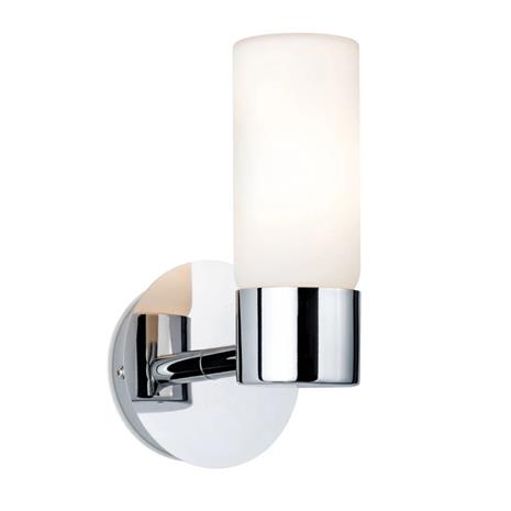 Paulmann Eleon -seinälamppu IP44 kromi/opaali, 1x