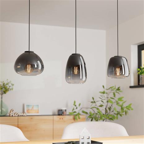 EGLO AGUILARES long table 3XE27 L840, oak/smoke