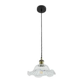 Lindby riippuvalaisin Ludowika, läpinäkyvä, lasi, Ø25cm, E27