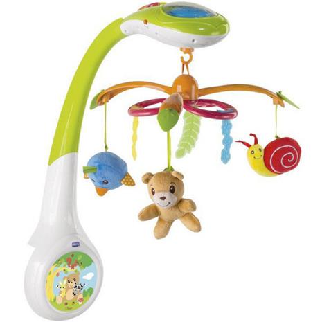 Chicco - Mobile pinnasänkyyn projektori MAGIC FOREST 3xAA