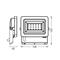OSRAM LED-kohdevalaisin Floodlight EA, 5 W, IP65, musta, alumiini – kuva 1