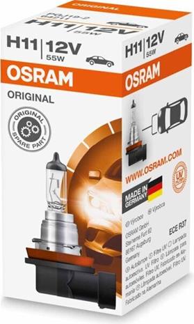 Autopolttimo H11 PGJ19-2/55W/12V - Osram