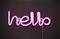 Led Hello pinkki – kuva 1