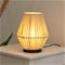 OSRAM pöytävalaisin Decor Stripes, beige, tekstiili, E14 – kuva 1