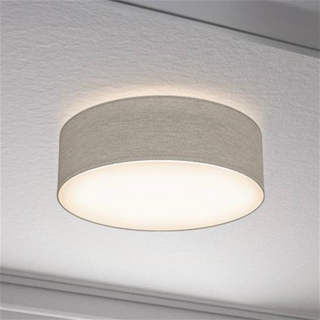 Kattovalaisin Litora, taupe, Ø 30 cm, tekstiili, E27