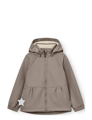 MINI A TURE Matbriddi Softshell Jacket. Grs - Brown - 18M/86