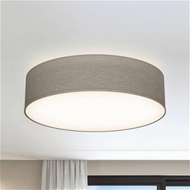 Kattovalaisin Litora, taupe, Ø 38 cm, tekstiili, E27