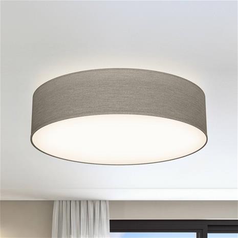 Kattovalaisin Litora, taupe, Ø 38 cm, tekstiili, E27