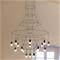 LED-riippuvalaisin Vibia Wireflow, musta, 279 cm – kuva 1