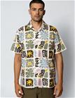 Fat Moose Sea Cotton/Linen S/S Shirt - Multi/patterned - XXXL