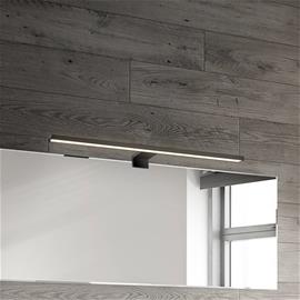 LED-peililamppu Dun 2 in 1, musta matta, IP44, pituus 50 cm