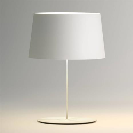 Vibia Warm 4901 pöytävalaisin, Ø 42 cm, valkoinen