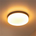 kylpyhuoneen LED-kattolamppu Biskit, musta, Ø 23 cm, muovi