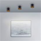 PURE kylpyhuoneen LED-kattolamppu Point, musta, Ø 18 cm, IP44