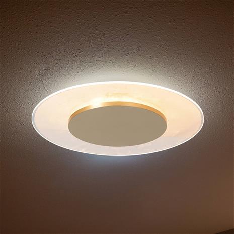 LED-kattovalaisin Lido, kullanvärinen, Ø 42 cm