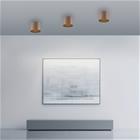 PURE kylpyhuoneen LED-kattolamppu Point, pronssinvärinen, Ø 18 cm, IP44