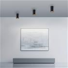 PURE kylpyhuoneen LED-kattolamppu Point, musta Ø 6 cm, metalli, IP44