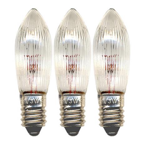 Vaihtolamppu E10 3W 3-pack 3 kpl